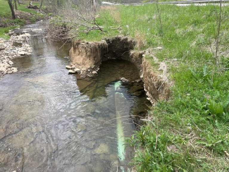 Washington Township Exposed Sewer Streambank Stabilization
